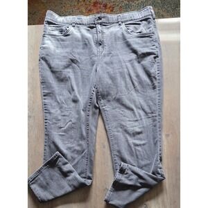 Eddie Bauer Special Dyed Black Boyfriend Midrise Straight Lined Jeans Women 18W